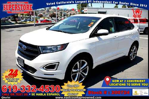 2016 FORD EDGE SPORT SUV-EZ FINANCING-LOW DOWN! - cars & trucks - by... for sale in El Cajon, CA