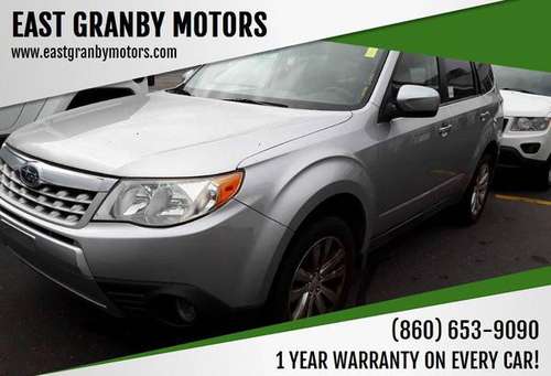 2012 Subaru Forester 2.5X Limited AWD 4dr Wagon - 1 YEAR WARRANTY!!!... for sale in East Granby, CT