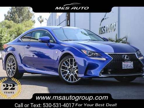2015 Lexus RC 350 With F Sport and Navigation Pkgs coupe Ultrasonic for sale in Sacramento , CA