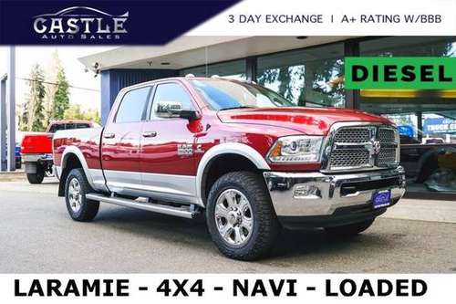 2014 Ram 2500 Diesel 4x4 4WD Dodge Laramie Truck for sale in Lynnwood, MT