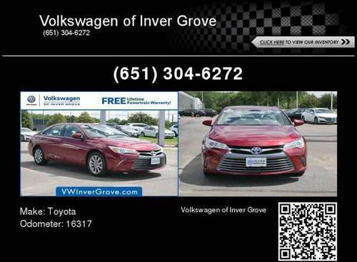 2017 Toyota Camry Hybrid XLE for sale in Inver Grove Heights, MN