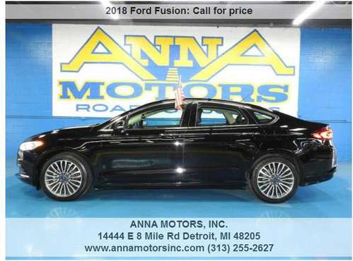 2018 FORD FUSION SEE, $00*DOWN AVAILABLE-APPLY ONLINE OR CALL US -... for sale in Detroit, MI