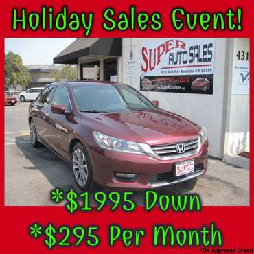 *$1995 Down *$295 Per Month on this 2014 HONDA ACCORD SPORT 4 DR -... for sale in Modesto, CA