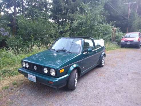 92 VW Cabriolet Convertible Wolfsburg Edition - - by for sale in Bellingham, WA