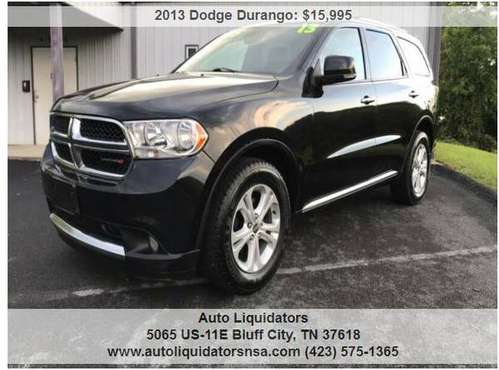 2013 Dodge Durango Crew AWD 4dr SUV 111849 Miles for sale in Bluff City, TN