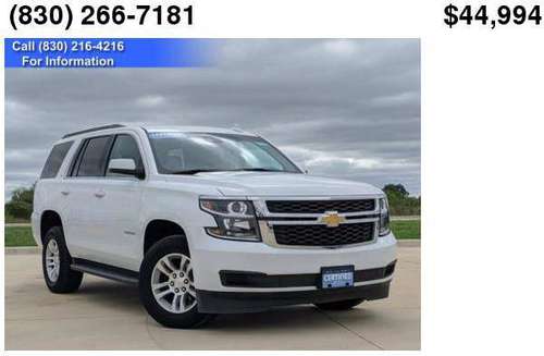 2019 Chevrolet Chevy Tahoe LT - cars & trucks - by dealer - vehicle... for sale in North Floresville, TX
