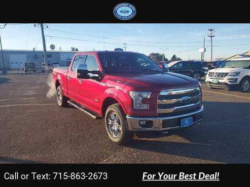 2015 Ford F150 Lariat pickup Red - - by dealer for sale in Thorp, WI