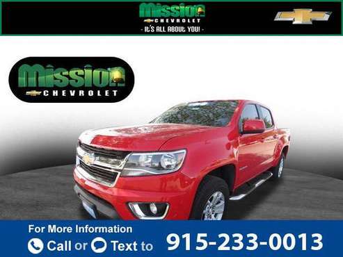 2019 Chevy Chevrolet Colorado 2WD LT pickup Red Hot - cars & trucks... for sale in El Paso, TX