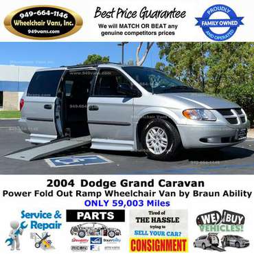 2004 Dodge Grand Caravan Power Ramp Side Loading Wheelchair Van for sale in Laguna Hills, CA