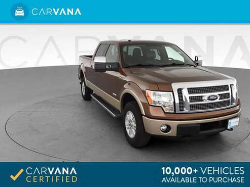 2012 Ford F150 SuperCrew Cab Lariat Pickup 4D 5 1/2 ft pickup Brown - for sale in Springfield, MA