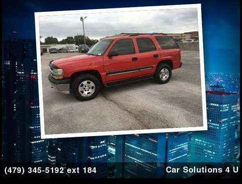 2001 Chevrolet Tahoe 4d SUV 4WD LS Bad Credit, No Credit? NO for sale in ROGERS, AR