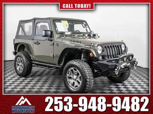 Lifted 2015 Jeep Wrangler Willys 4x4 - - by dealer for sale in PUYALLUP, WA