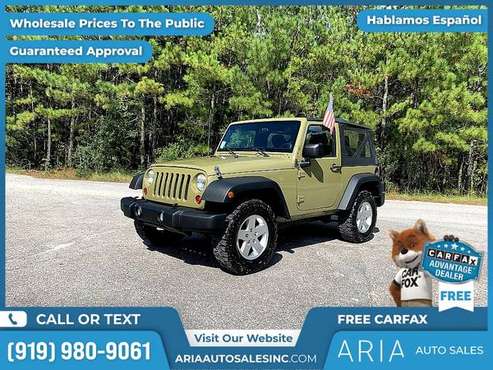 2013 Jeep Wrangler Sport - - by dealer - vehicle for sale in Raleigh, NC
