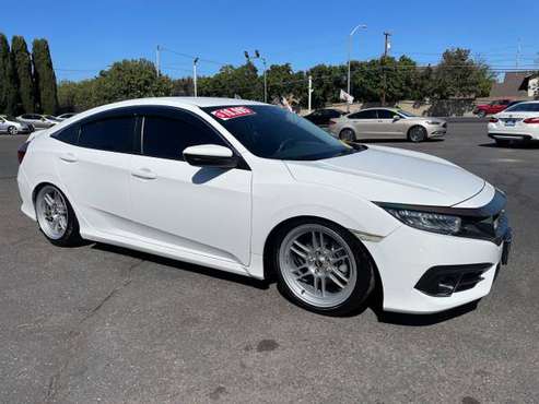 2018 Honda Civic LX Sedan Leather Lowered HUGE SALE NOW - cars for sale in CERES, CA