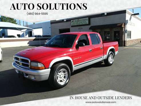2002 Dodge Dakota SLT CrewCab*121K*V6*Full Pwr*Red n Ready!WE FINANCE for sale in Mesa, AZ