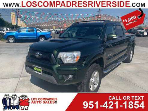 2013 Toyota Tacoma PreRunner V6 -$1,000 Down and Your Job, Drives... for sale in Riverside, CA