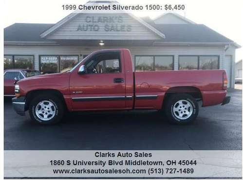1999 Chevrolet Silverado 1500 sb 101077 Miles for sale in Middletown, OH