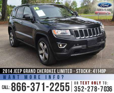 2014 JEEP GRAND CHEROKEE LIMITED Leather, Camera, Touchscreen for sale in Alachua, FL