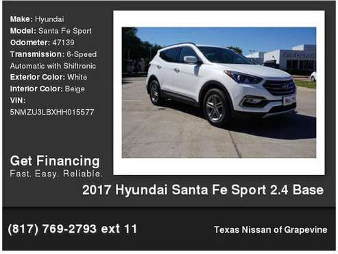 2017 Hyundai Santa Fe Sport 2.4 Base for sale in GRAPEVINE, TX