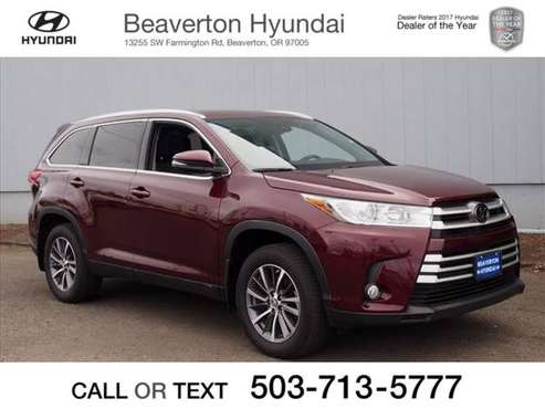 2019 Toyota Highlander XLE - - by dealer - vehicle for sale in Beaverton, OR
