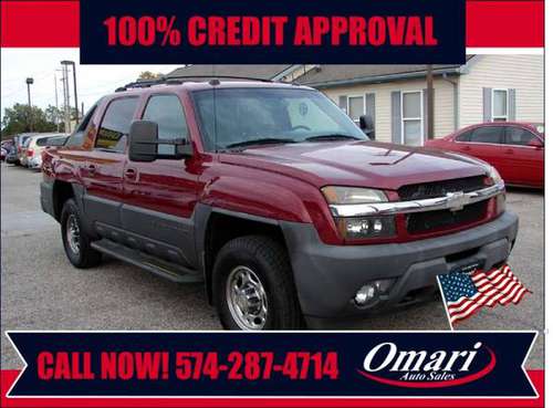 2004 Chevrolet Avalanche 2500 5dr Crew Cab 130" WB 4WD . Guaranteed... for sale in South Bend, IN