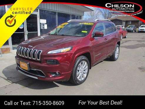 2018 Jeep Cherokee Overland suv Red - - by dealer for sale in Cadott, WI