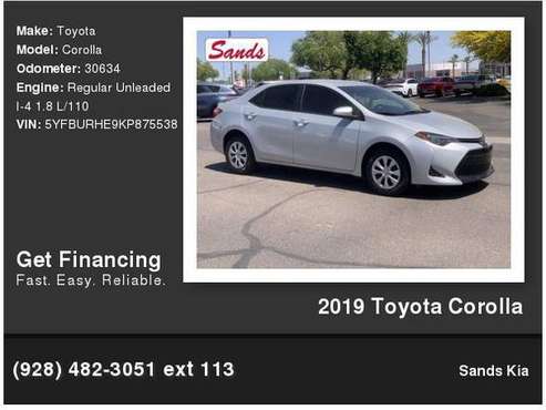 2019 Toyota Corolla - Call and Make Offer - - by for sale in Surprise, AZ