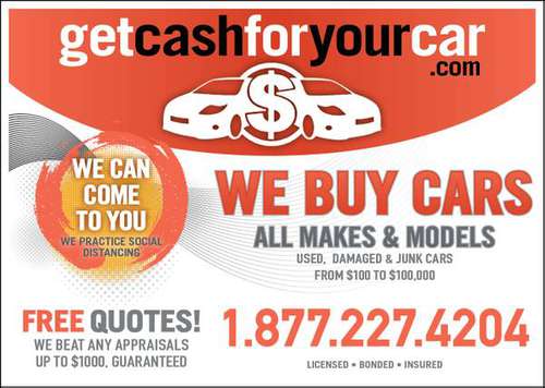 CASH CASH CASH WE BUY ANY CONDITION PLEASE CALL - cars & trucks - by... for sale in Springfield, NJ