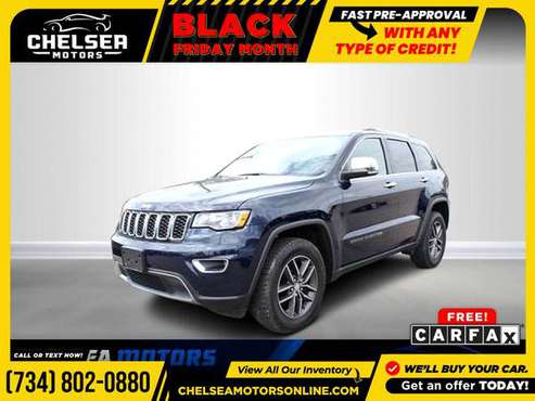 $421/mo - 2017 Jeep *Grand* *Cherokee* *Limited* - Easy Financing! -... for sale in Chelsea, MI
