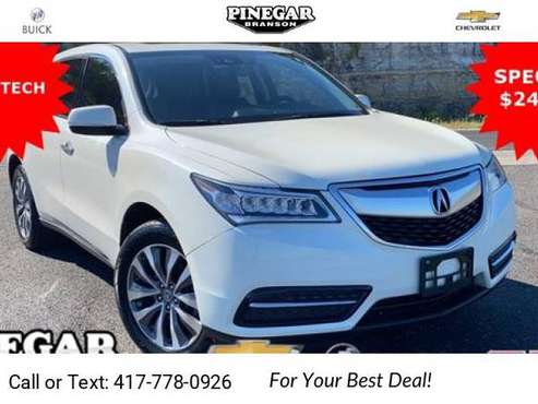 2016 Acura MDX w/Tech suv White - cars & trucks - by dealer -... for sale in Branson, MO