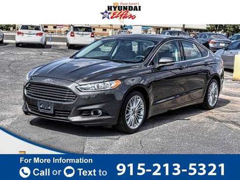 2016 Ford Fusion SE sedan Gray - cars & trucks - by dealer - vehicle... for sale in El Paso, TX