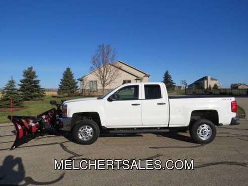 2015 CHEVROLET 2500HD LT DOUBLE 6.0L 4WD NEW BOSS V-PLOW - cars &... for sale in Neenah, WI