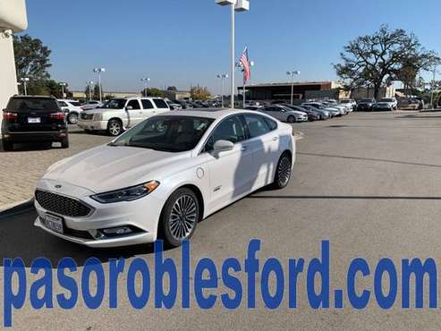 2018 *Ford* *Fusion Energi* *Platinum* White Platinu - cars & trucks... for sale in Paso robles , CA