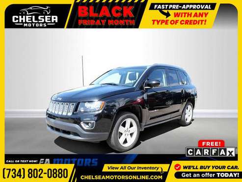 $181/mo - 2014 Jeep *Compass* *Latitude* - Easy Financing! - cars &... for sale in Chelsea, MI