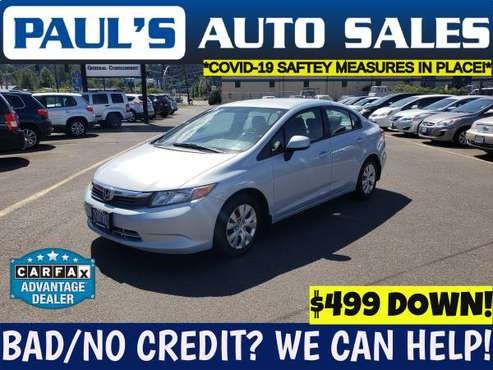 2012 HONDA CIVIC LX **NO CREDIT NEEDED HERE!!** - cars & trucks - by... for sale in Eugene, OR