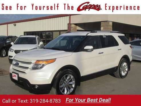 2015 Ford Explorer Limited suv White for sale in Marengo, IA