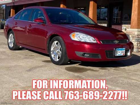 2011 Chevy Impala LT, 4-cyl, leather, sunroof, 146,XXX miles... -... for sale in Cambridge, MN