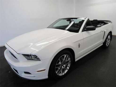 2013 Ford Mustang convertible V6 2dr Convertible - White for sale in Fairfield, OH