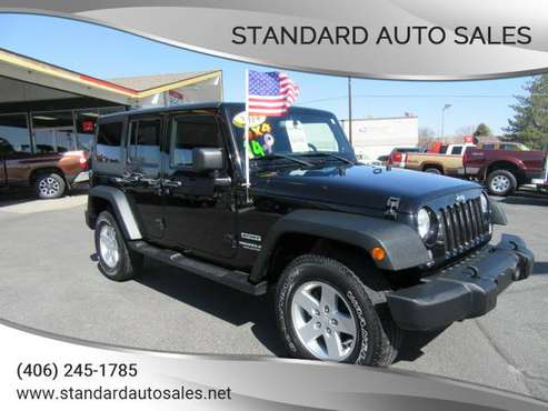 2014 Jeep Wrangler Unlimited Sport 4X4 Nice 112K Miles! - cars & for sale in Billings, ID