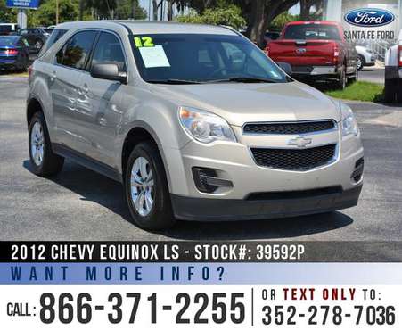 *** 2012 CHEVY EQUINOX LS *** Keyless Entry - Cruise - UNDER $12K for sale in Alachua, GA