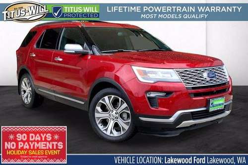 2018 Ford Explorer 4x4 4WD Platinum SUV - cars & trucks - by dealer... for sale in Lakewood, WA