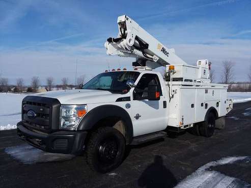 2014 Ford F550 Super Duty 45 Altec Automatic Diesel Bucket Truck for sale in Gilberts, NE
