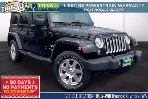 2017 Jeep Wrangler Unlimited 4x4 4WD SUV Sahara Convertible - cars &... for sale in Olympia, WA
