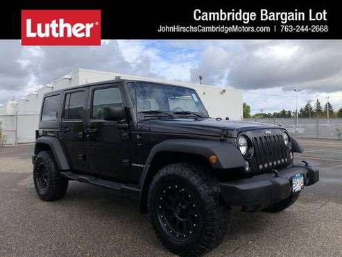 2017 Jeep Wrangler Unlimited Sport - cars & trucks - by dealer -... for sale in Cambridge, MN