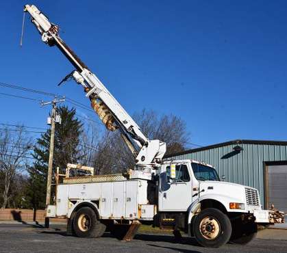 1999 International 4900 Bucket and Auger Diesel - cars & trucks - by... for sale in Dalton, MA