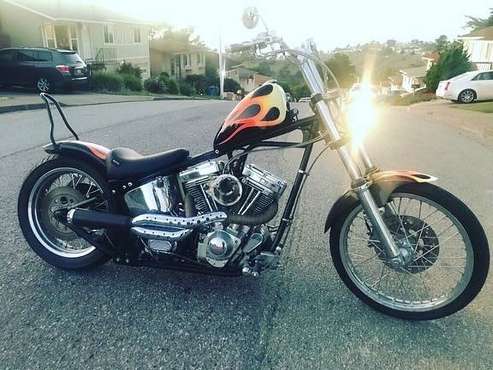 Custom Harley Davidson Softail Chopper for Sale - - by for sale in Santa Clara, CA