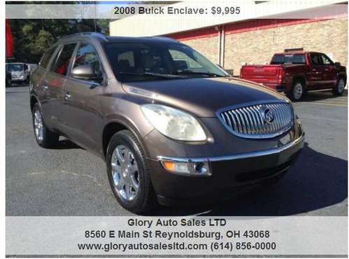 2008 BUICK ENCLAVE AWD 70000 MILE ROOF LTHR 3RD ROW TV/DVD $1000... for sale in REYNOLDSBURG, OH
