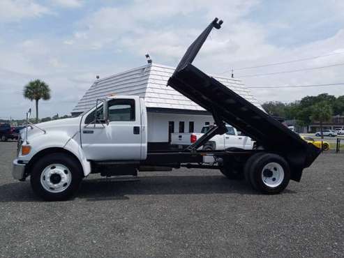 2007 Ford F-650 Flatbed Dump Powered By Caterpillar Delivery for sale in Deland, FL