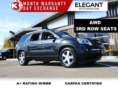 2011 GMC Acadia SLT AWD LEATHER LOADED DVD 3RD ROW SUV All Wheel Drive for sale in Beaverton, OR