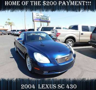 2004 Lexus SC 430 GREATNESS IS HERE!!!- Super Clean! - cars & trucks... for sale in Casa Grande, AZ
